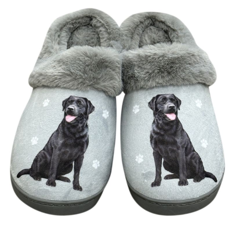 Labrador Black Snuggs Slippers